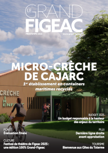 Première page de couverture du magazine du Grand-Figeac de printemps 2025 : Le grand-Figeac.