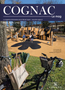 Première page de couverture du magazine de Cognac : cognac mag d'avril 2025.