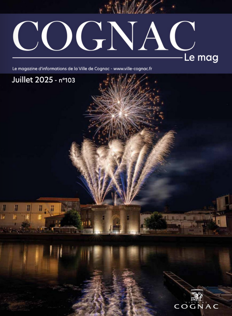 Cognac le mag juillet, août, septembre 2025. Magazine d'informations de la ville de cognac.